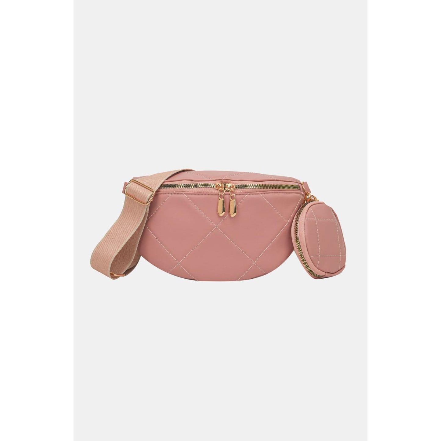 PU Leather Sling Bag with Small Purse