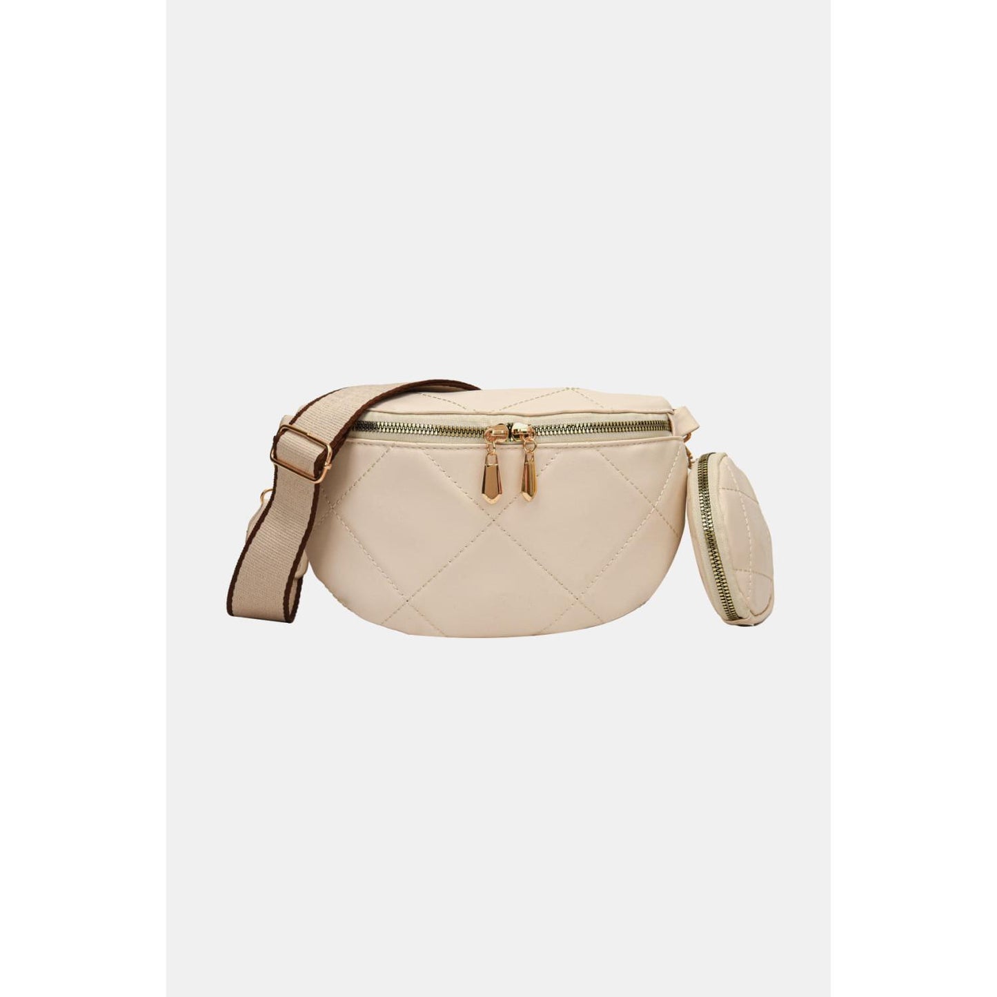 PU Leather Sling Bag with Small Purse