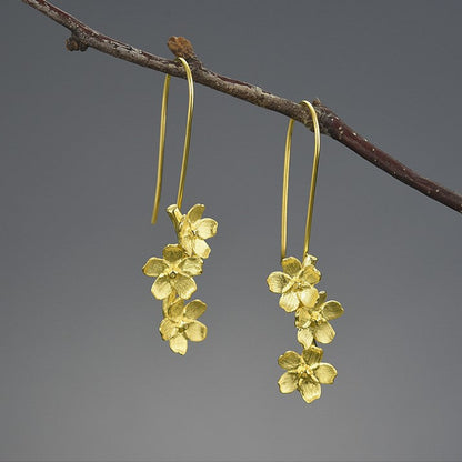 Forget Me Not S925 Silver Flower Earrings