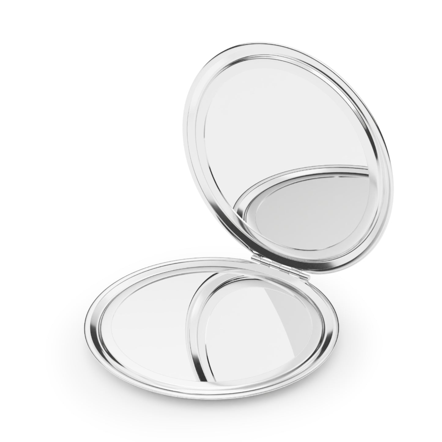 Pink Floral Compact Travel Mirror