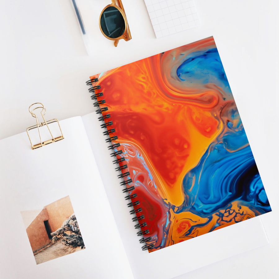 Orange Spiral Notebook - Ruled Line