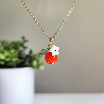 Custom Orange Necklace | Fruit Necklace