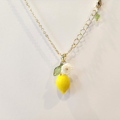 Custom Lemon Fruit Necklace