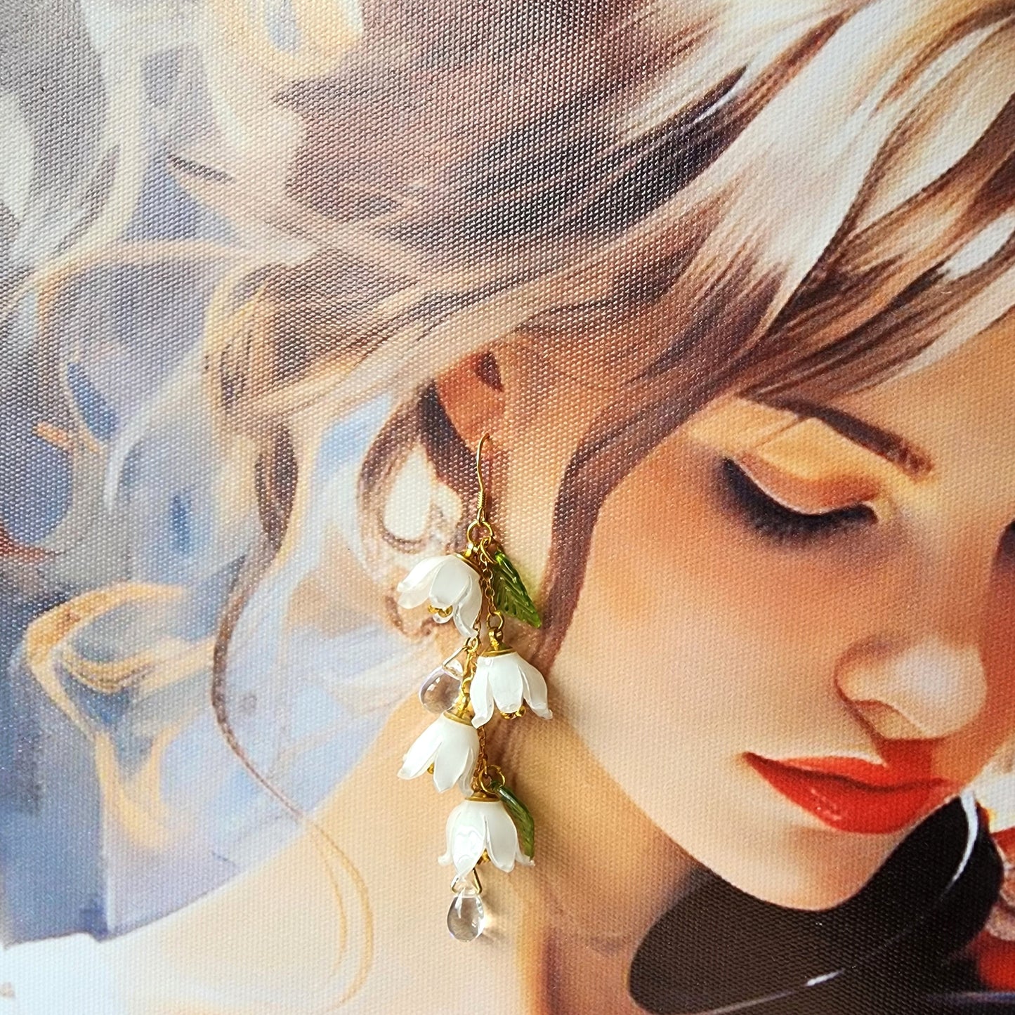 Luxury Lily of the Valley Earrings