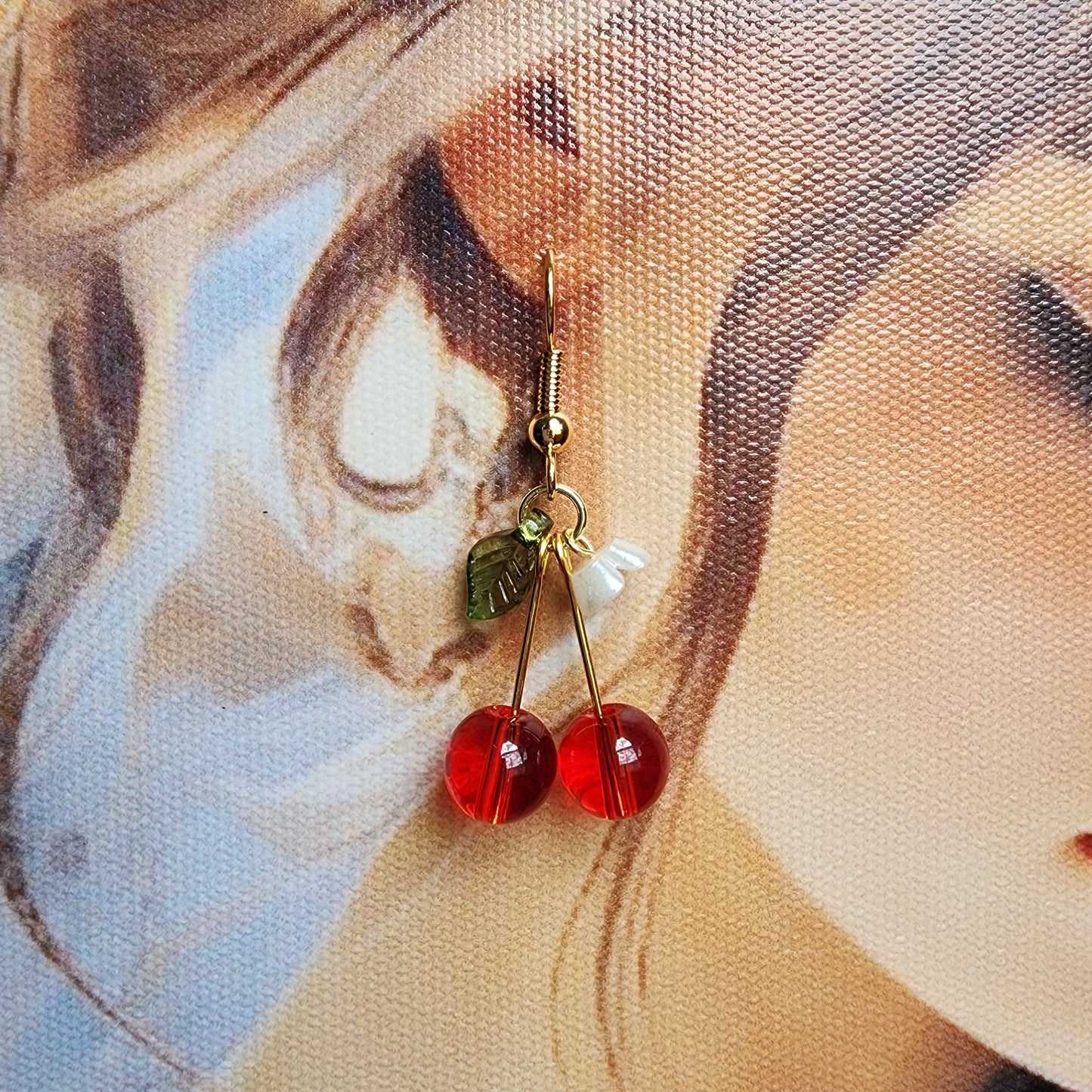 Cherry Earrings | Fruit Dangle Earrings