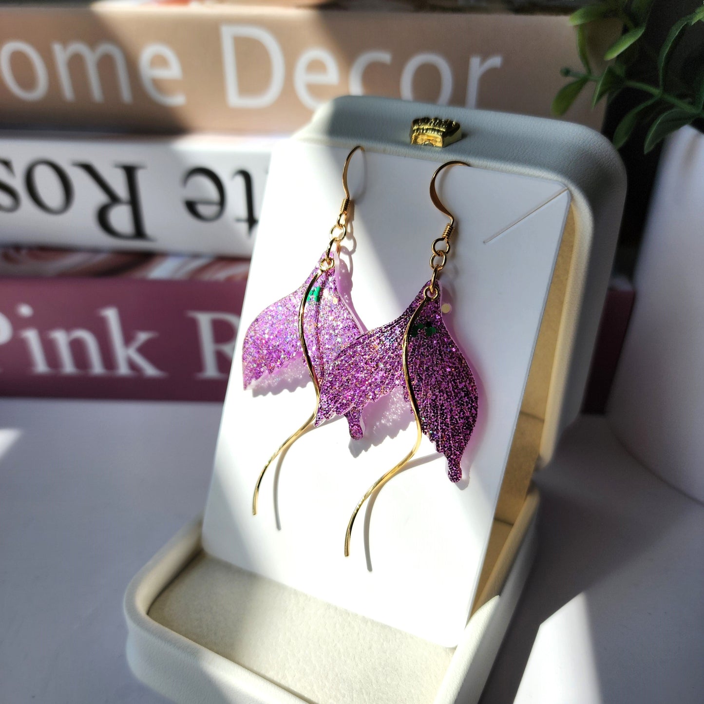 Little Mermaid Tail Dangle Earrings