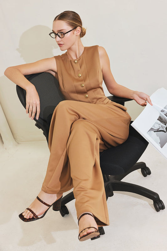 ROMANTIC PETAL WOVEN VEST