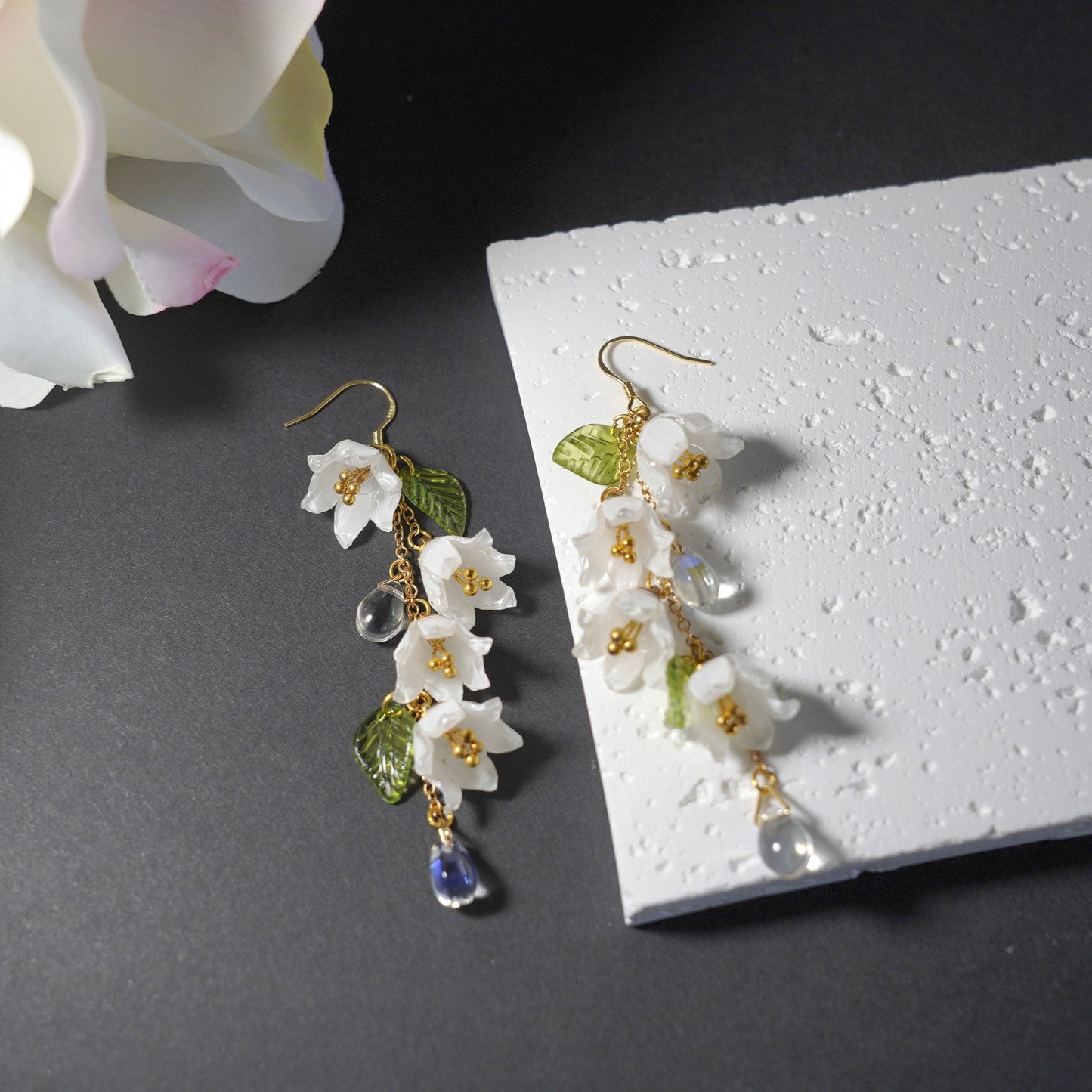 Luxury Lily of the Valley Earrings