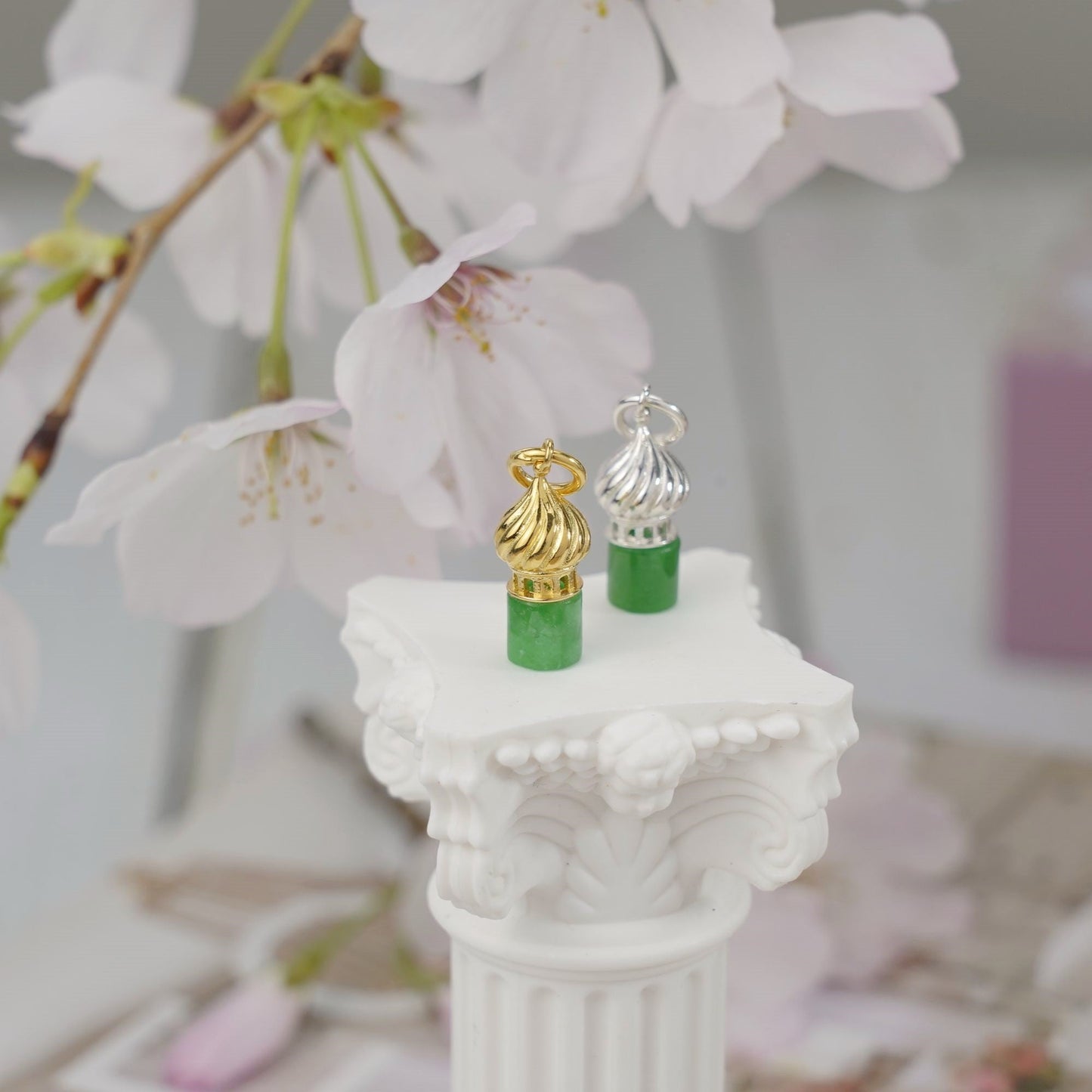 Dome Castle Jade Necklace