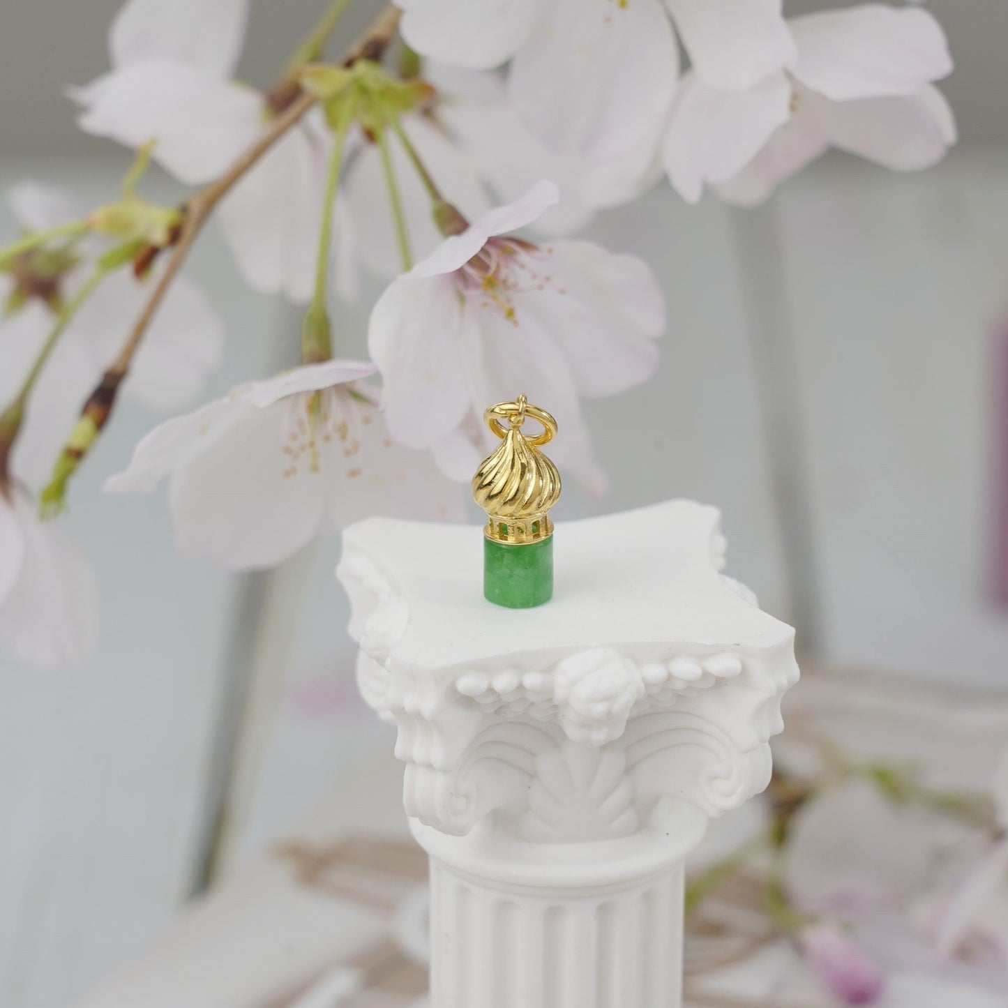 Dome Castle Jade Necklace