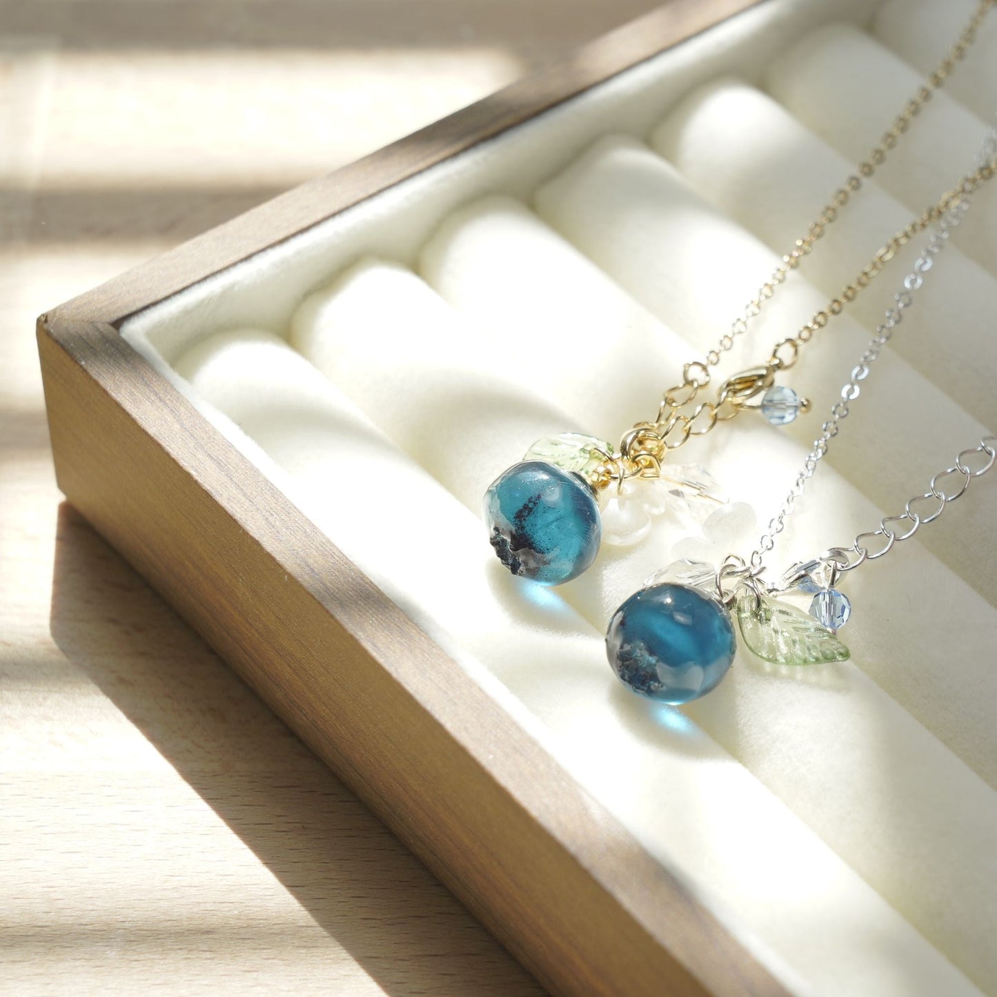 Custom Blueberry Fruit Necklace | Resin Art Blueberry Food Necklace