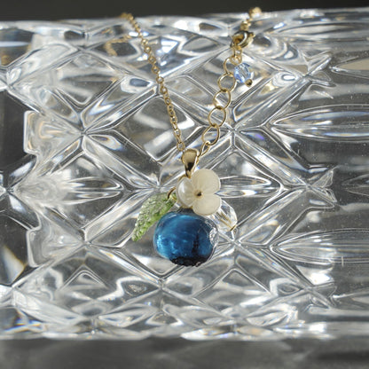 Custom Blueberry Fruit Necklace | Resin Art Blueberry Food Necklace