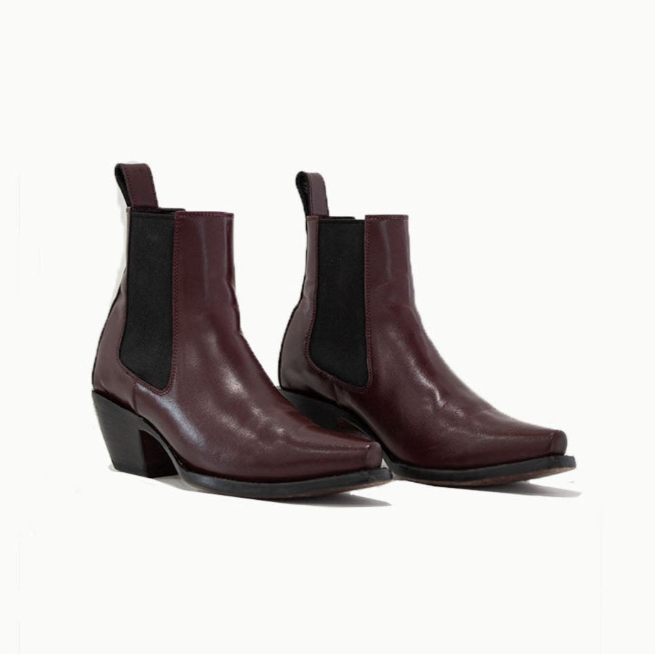 The Sandra Boot in Burgundy