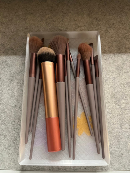 Bloom Frost Vanity Tray – Translucent Floral Organizer