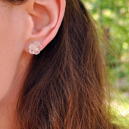 Flower in the Rain Stud Earrings