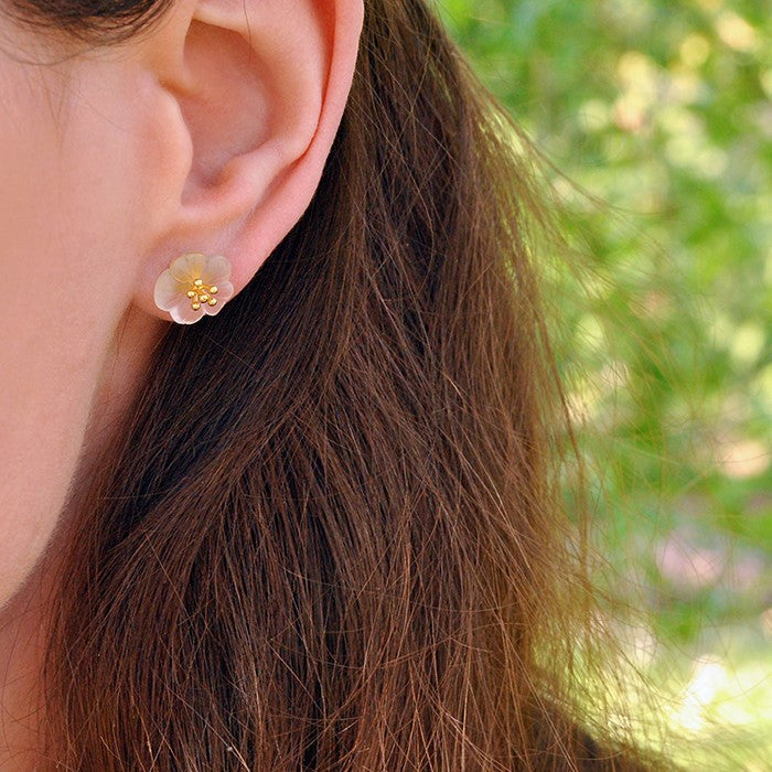 Flower in the Rain Stud Earrings