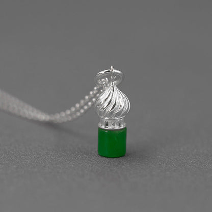 Dome Castle Jade Necklace