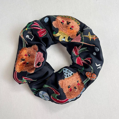 Circus Bear Scrunchies