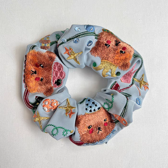 Circus Bear Scrunchies