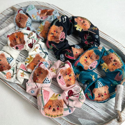 Circus Bear Scrunchies