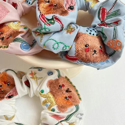 Circus Bear Scrunchies