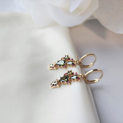 Cactus Huggie Hoop Earrings