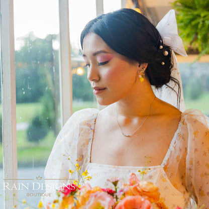 Lemon Fruit Earrings | Handmade Fruit Dangle Earrings | Citrus Lemon Earrings