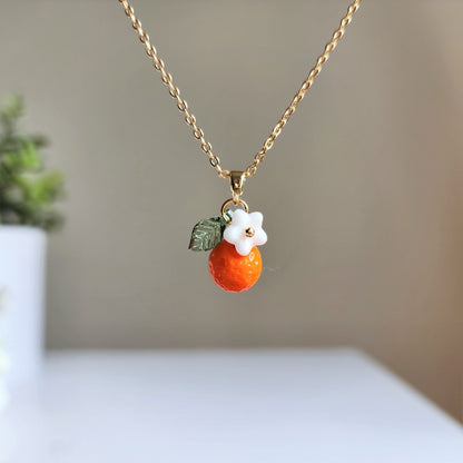 Custom Orange Necklace | Fruit Necklace