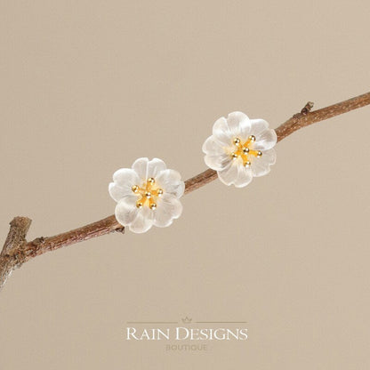 Flower in the Rain Stud Earrings