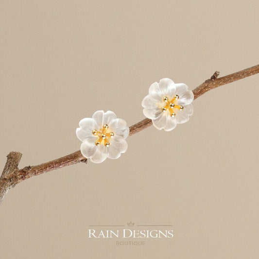 Flower in the Rain Stud Earrings