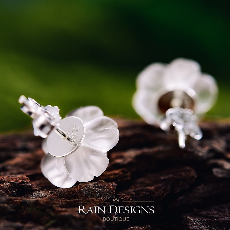 Flower in the Rain Stud Earrings