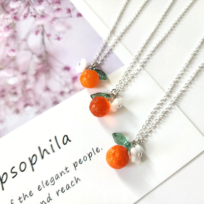 Custom Orange Necklace | Fruit Necklace