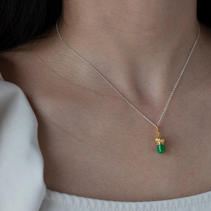 Dome Castle Jade Necklace