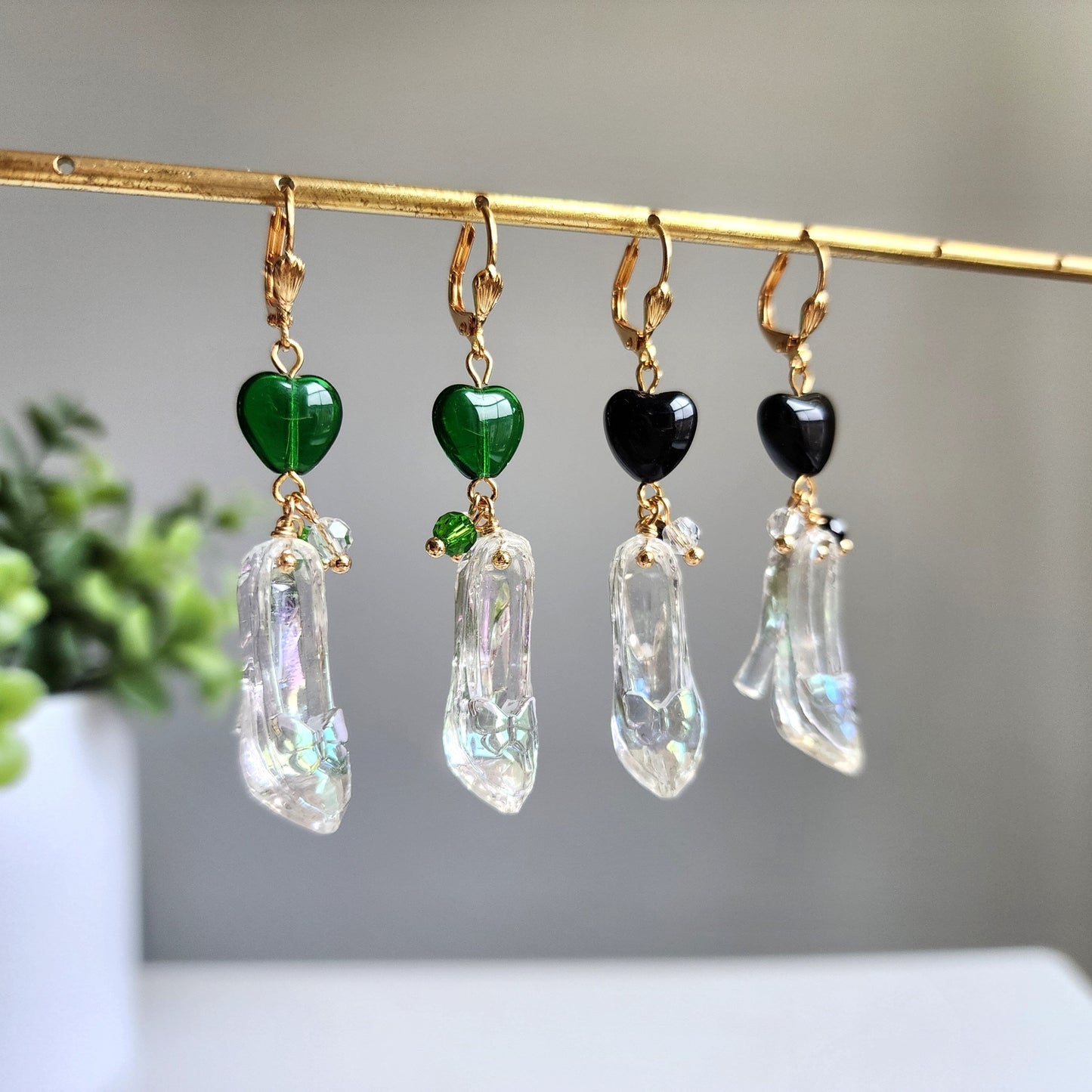 Cinderella Glass Slipper Earrings