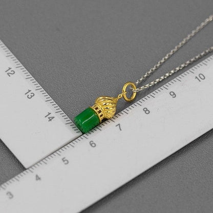Dome Castle Jade Necklace