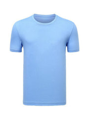 Loose solid color short-sleeved t-shirt men's pure cotton bottoming shirt