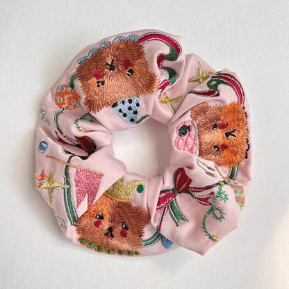 Circus Bear Scrunchies