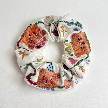 Circus Bear Scrunchies