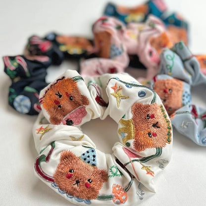 Circus Bear Scrunchies