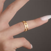 Customizable Roman Numeral Ring