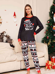 Full Size Graphic Top and Pants Set