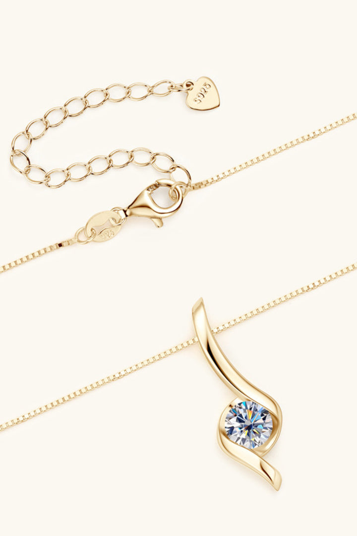 1 Carat Moissanite Necklace, Sterling Silver Chain Necklace, Moissanite Solitaire Necklace, Sparkling Pendant Necklace, Gemstone Sterling Silver Necklace, Ethically Sourced Jewelry, Luxurious Silver Necklace, Elegant Moissanite Jewelry, Timeless Solitaire Necklace, Affordable Luxury Necklace.