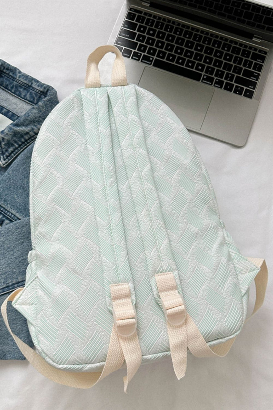 Printed Polyester Large Backpack