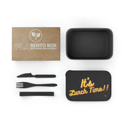 "It's Lunch Time!!" PLA Bento Box with Band and Utensils