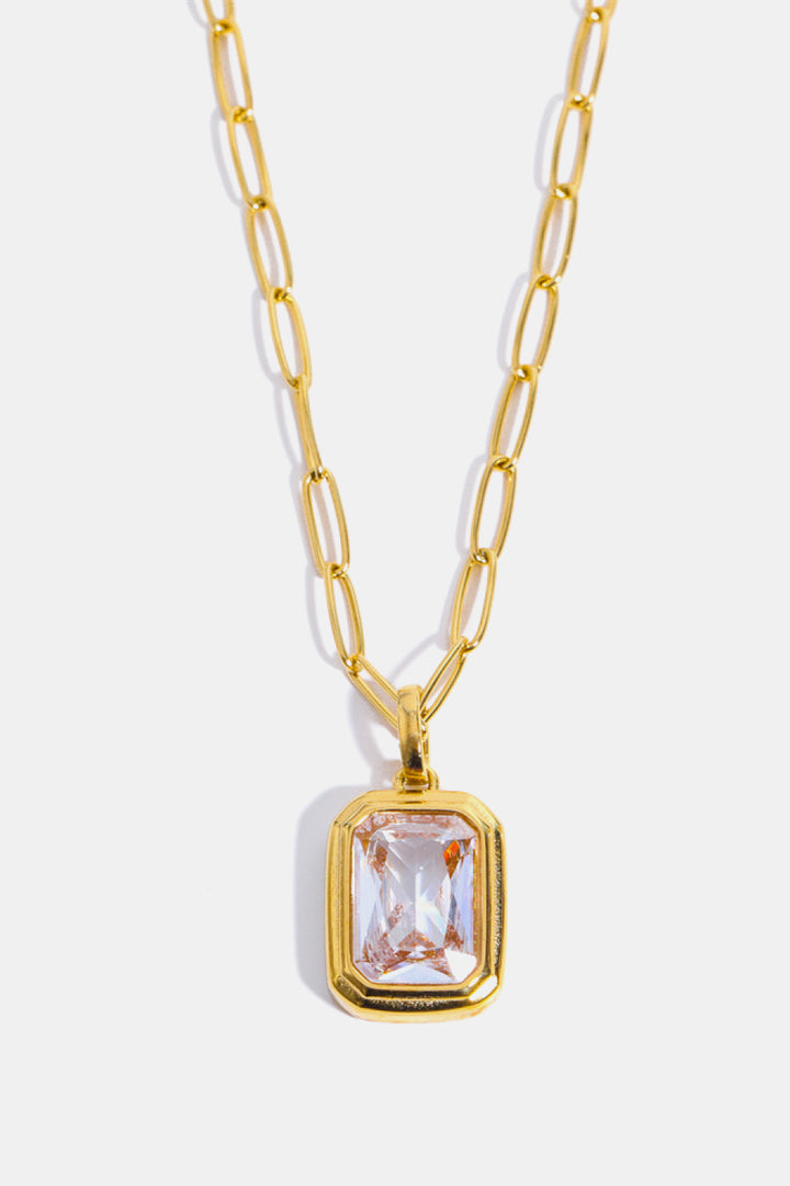 ZirconGold: Geometric Pendant Necklace, LuxeGeometry: Zircon Gold-Plated Pendant, GoldElegance: Geometric Shape Necklace, ModernChic: Zircon Gold Pendant Necklace, GeoGlamour: 18K Gold-Plated Pendant, SleekAngles: Zircon Geometric Necklace, ContemporaryCharms: Gold-Plated Pendant, GeoGlam: Zircon 18K Gold Necklace, ElegantEdges: Geometric Shape Pendant, GoldAura: Zircon Pendant Necklace