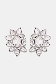 Geometrical Shape Glass Stone Dangle Earrings