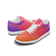 Sunset Tones Type 2 Low-Top AJ1 Leather Sneakers