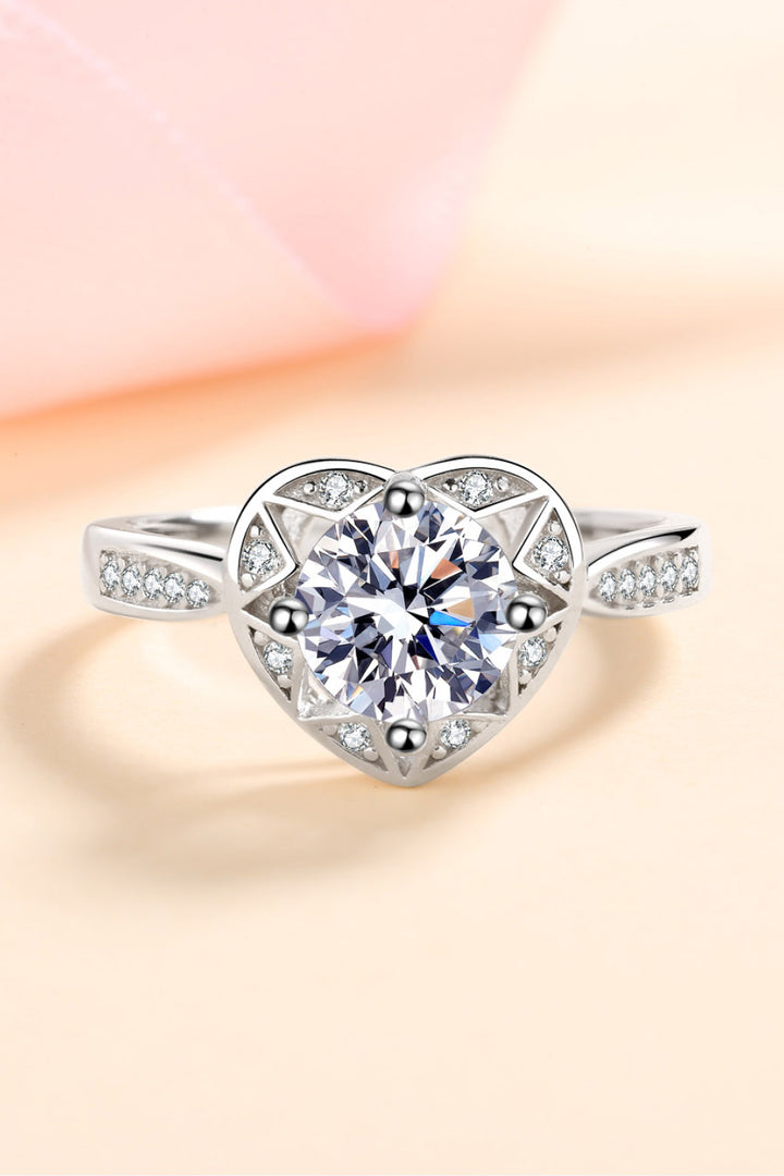 Moissanite, Heart Ring, Jewelry, Fashion, Accessories, Style, Romantic, Statement Piece