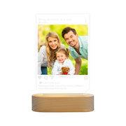 Instafamous Solid Wooden Based Acrylic LED Light
