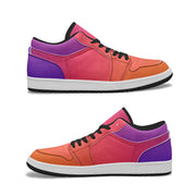 Sunset Tones Type 2 Low-Top AJ1 Leather Sneakers